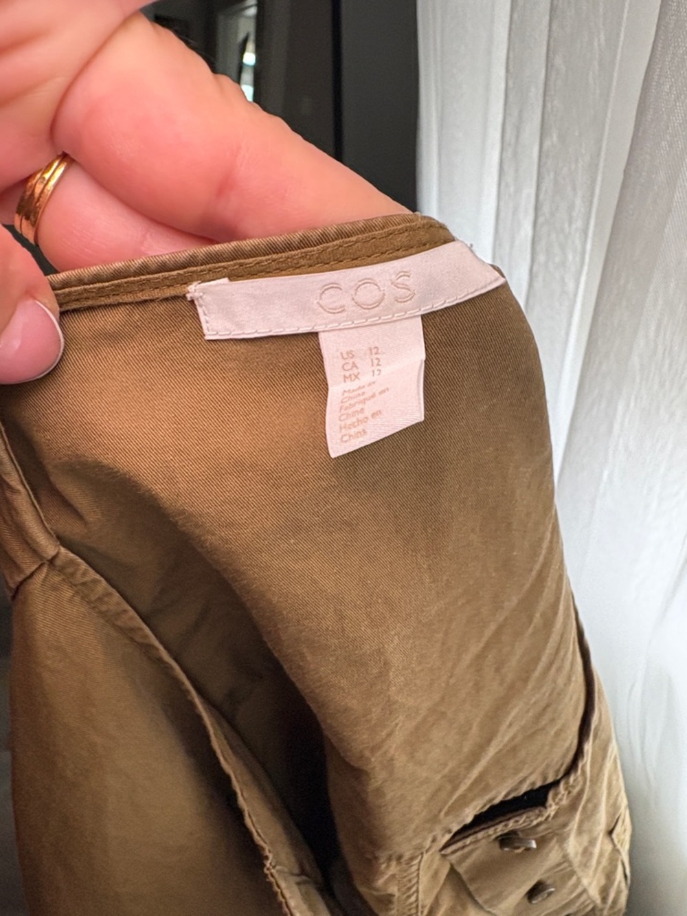 COS Olive-Brown Utility Shirt Jacket - Picture 2 of 5
